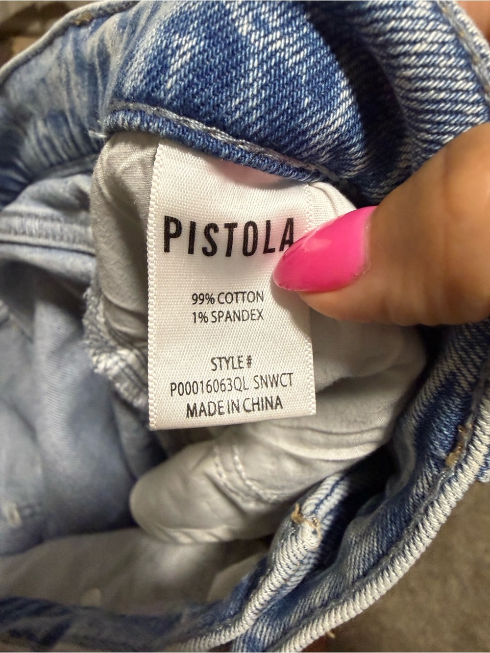 pistola Lana Faded Light Blue Ultra High-Rise Wide Leg Jeans in Snowcat 29 - Picture 8 of 9